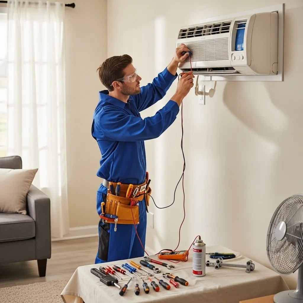 Karşıyaka Airfel Airfel klima gaz dolumu ve bakım – Enerji verimliliği artırıldı. - Teknik servis örneği